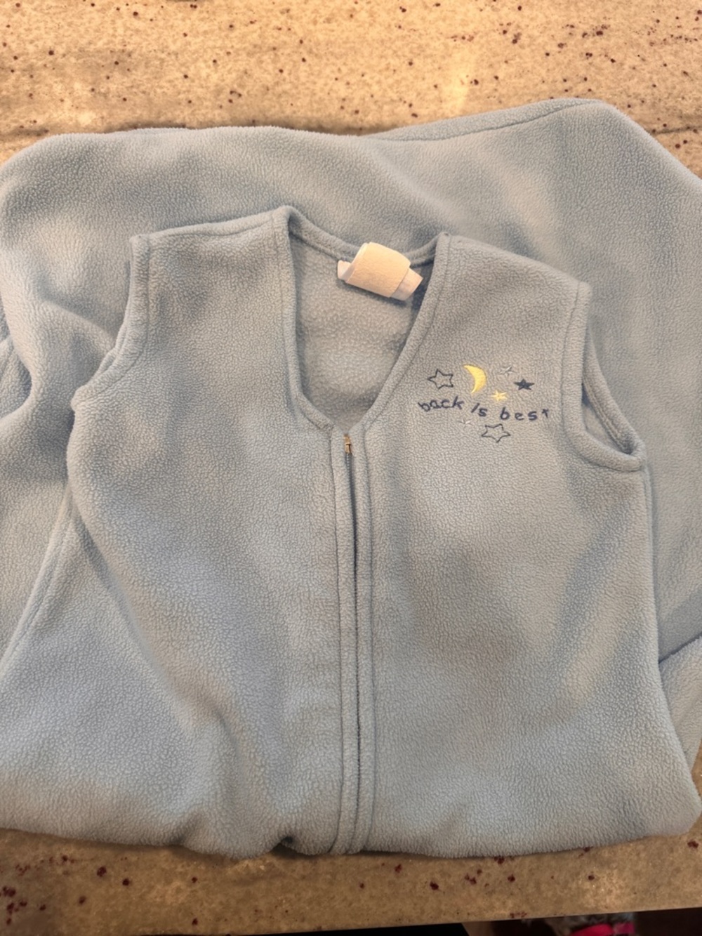 Halo Fleece Baby Sleep Sack with Moon Embroidery